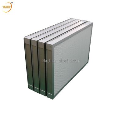 China shopping & Industrial Ventilation System Filtration Mini Pleats Glass Fiber Filter Media H13 H14 Panel HEPA Terminal Filter For Laminar Flow Hood for sale