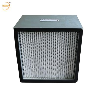 China shopping & Industrial Custom Galvanized Frame Aluminum Foil Separator Deep_Pleat High Efficiency Air Filter H13 H14 Operating Room Filter for sale