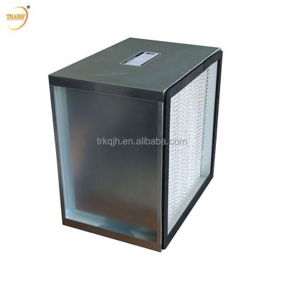 China Industrial Hepa H13 H14 Air Filter Box Shaped Separator Cleanroom Aluminum Foil Paper Box For Lab for sale