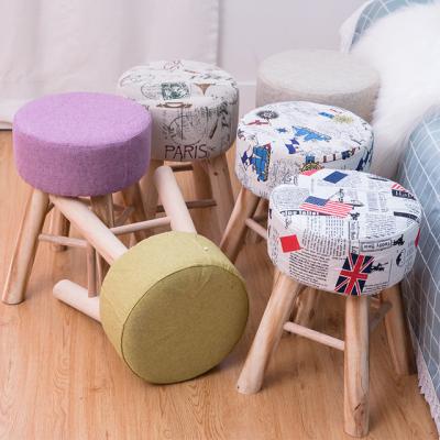 China High Quality Modern Style Wooden Stools Cute Animal Shape Small Chair Solid Wood Household Fashion Shoe Stools for sale