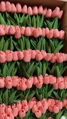 China Best sell Wedding Decorative PU Real Touch Tulip Rose Flowers Tulips Artificial Flower for sale