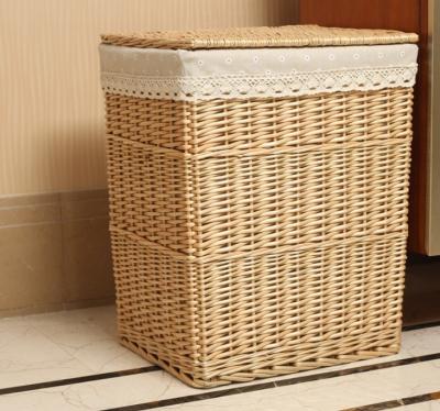 China Rattan Wicker Willow Baby Toys Dirty Clothes Storage Laundry Basket ECO Friendly Fashion Baskets Decorations Furniture for sale