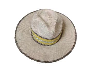 China Customize Wholesale Summer Wide Brim Sun Hat Natural Straw Hats Custom Beach Straw Hat for sale