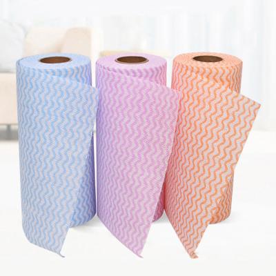 China Viable high quality spunlace nonwoven fabric for household disposable kitchen cleaning cloths for sale