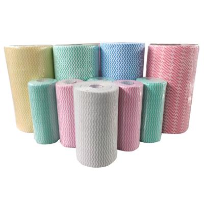 China Color Spunlace Customizable Breathable Wrapping Sustainable Design Leaflet Bamboo Nonwoven Fabric for sale