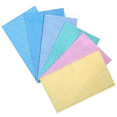 China Viscose / Polyester Spunlace Nonwoven Fabric Sustainable Absorbent Dry Cleaning Cloths for sale