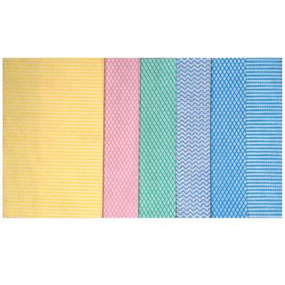 China Durable Viscous Spunlace Nonwoven Fabric Polyester Disposable Kitchen Wipes Table Cleaning Cloth for sale