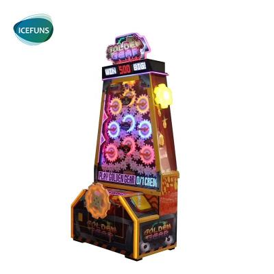 China Wholesale Gold Amusement Center Metal Kids Redemption Game Machine Gear New Product for sale