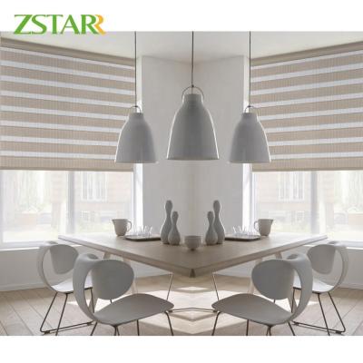 China Eclectic Home Window Zebra Roller Blind Shades Day And Night Blinds Motorized Electric Blinds for sale