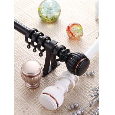 China Customized Durable Free Standing Curtain Rod Strong And Durable Iron Curtain Acrylic Pole Length Curtain Rod for sale