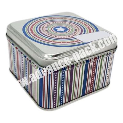 China Household Products wholesale customized metal chocolate tin box candy tin box tin candy mint gum jewelry medicine embosses square box for sale