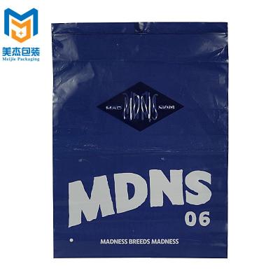 China Wholesale Custom Logo Printed Clothing Package Bag Impact Resistance Plastic Garment Zipper Bag for sale