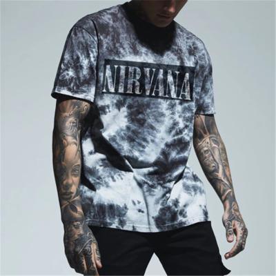 China Sublimation Print Anti-Wrinkle Graffiti Retro Print Oversized T-shirt Graphic Men's Short Sleeve Plus Size Men's T-shirt for sale