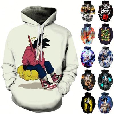 China Custom Dbz Hoodie goku anti-pilling Hoodies 3D Sweatshirt Men Print Dragon Hoodies Sportswear Men Gym Custom for sale