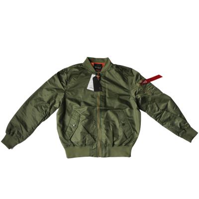 China High quality plain military ma1 flight black nylon empty oversized pilot bomber jacket QUICK DRY for sale