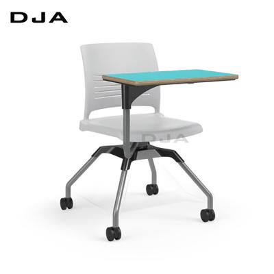 China Modern Laptop Teaching Computer School Chair With Wheels And Student Study Or Conference Chair With Notepad Chair for sale