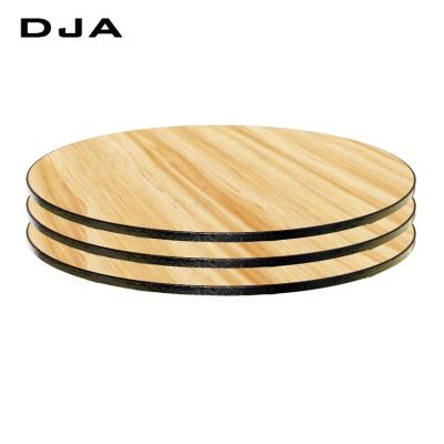 China School sets 15 years warranty wood top restaurant table, solid wood table top, formica table top with PU edge for sale