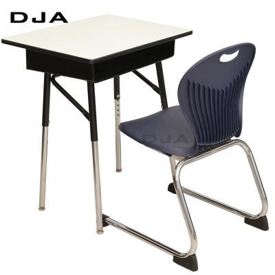 China Modern Instant Deal Shops School University Duraform Edge School Furniture Adjustable Flexible School Desk And Chair for sale