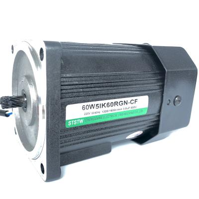 China 60W AC Motor Speed ​​Regulating Motor with 5IK60RGN-CF AC Motor Speed ​​Controller and Fan for sale