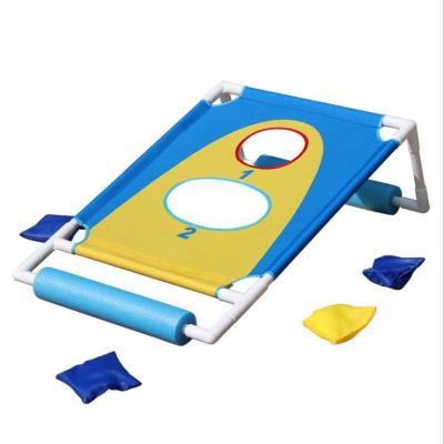 China 600D Oxford PVC Framed Corn Bean Bag Toss Game Set Portable Corn Hole Target Game Set Buoyant Corn Hole Set Bean Bag Target Pool for sale