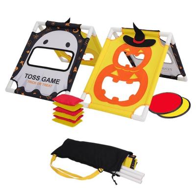 China Outdoor Oxford Corn Hole Target Game Fixed Bean Bags Flying Disc Target for Kids and Adults for sale