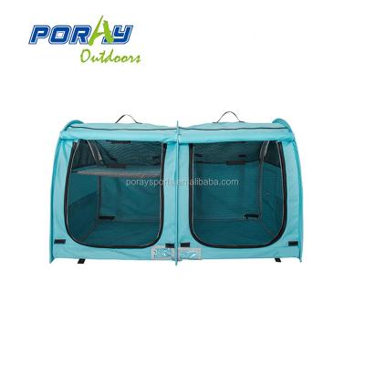 China Viable Pop Up Pet Kennel Crate With Curtain Cat Show Display Tent for sale