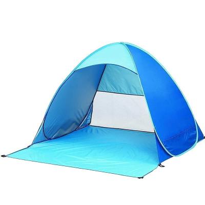 China Extended Type Automatic Pop Up Instant Portable Quick Sun Shelter Beach Hut Portable Outdoor Camping Tent for sale