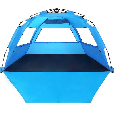 China Tube Type Portable Tent Stake Pop Up Fold Waterproof Sun Shade Shelter Beach Tent Folding Beach Camping Tent for sale