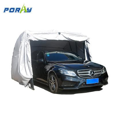 China For Car Storage Heavy Duty Portable Lockable Parking Lot Anti UV Waterproof Retractable Car Shelter for sale