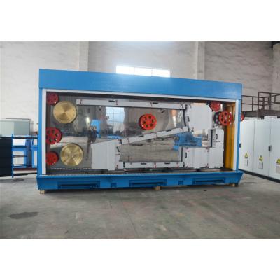 China High Speed  Copper Rod Breakdown Machine Continuous Annealing Double-Spooler Take-Up Loading for sale