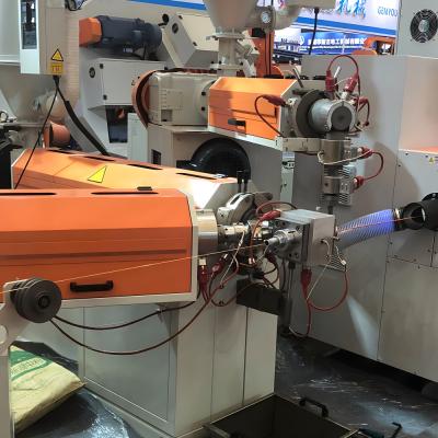 China Productielijn voor het maken van Pvc-Pvc-gecoate elektrische draad, extrudermachine, kabel, extrudermachine Te koop