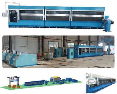 China High Speed Copper Rod Breakdown Machine With Automatic Dual Spool Take Up Device for sale