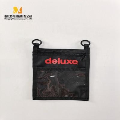 China Durable MX Custom Logo Minimalist Zipper Id Identity Black Visa Visit Bank Name Card Holder for sale