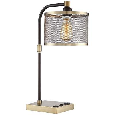 China Modern creative luxury table lamp modern with usb bedside table lamp for hotel for sale