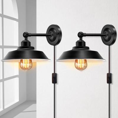 China Modern Wall Lamp Lights Industrial Vintage Swing Arm Wall Sconce Modern Antique Black Wall Lamp Fixture Indoor for sale