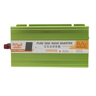 China 5V 1A USB Output Sunchonglic 12V DC to AC 220V 1000w Pure Sine Wave Off Grid 1kva Power Inverter for sale