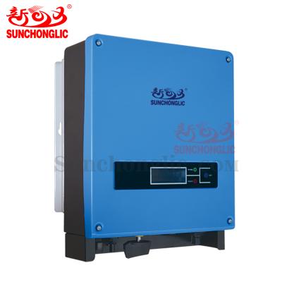 China Sunchonglic 3000w 3kw 220v single phase dc/mppt switch Wifi plug/GPRS socket on grid tie inverter inverter solar grid tie for sale