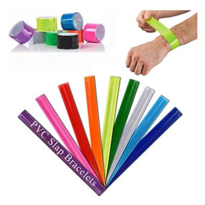 China High Visibility High Visibility Warning PVC Reflective Arm Slap Flash Tape for sale