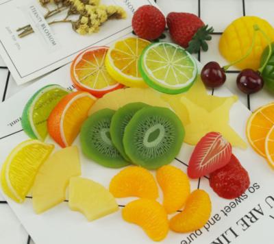 China Realistic Fake Fruit Slice Model Fake Europe Simulation Strawberries And Lemon Slices for sale