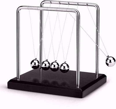 China Europe Newton Cradle Desk Table Decor Metal Pendulum Ball Newton Ball Physics Science Pendulum Balance Steel Ball for Office Physics for sale