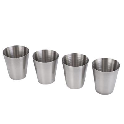 China 30ml Steel Shot Glass Stand Cup Viable Bar Mug for sale