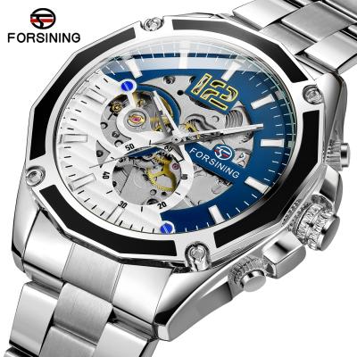 China 2021Fashion Skeleton Automatic Mechanical Alarm Watch 8207 For Men Luxury Made for sale