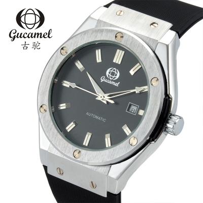 China Gucamel Fashion Day/Date Single Pin Scale With Calendar Automatic Mechanical Men's Watch for sale