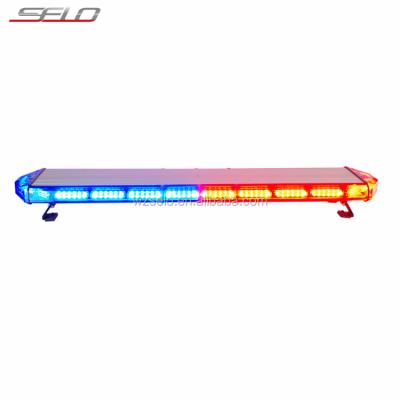 China PC LENSES R65 red blue strobe light 3 watt 47 inch purple police flash emergency lightbar for funer for sale