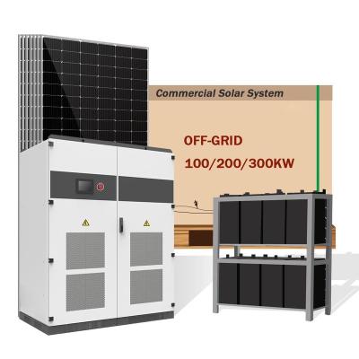 China Trade centant on grid solar system solar panel system 100kw 200kw 300kw for sale