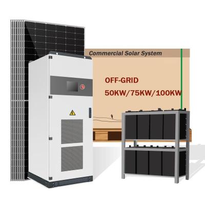 China 1mw 20kw 30kw 50kw 5kw 10kw Commercial Solar Ground Rack Solar Panel System Off Grid Solar Power System for sale