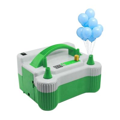 China Eco-friendly Amazon Two Nozzles Balloon Pump Portable High Pressure Party Celebrate Electric Balloon Inflator Balloon Pump for sale