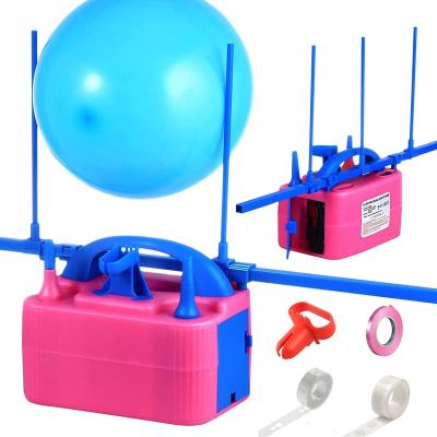 China Activity Decoration Amazon Party Decoration Electric Balloon Inflator Dual Nozzles With Compressor Arch Balloon Column Electric Balloon Pump for sale