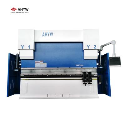 China Building Material Shops YWB 250T/3200 CNC Hydraulic Press Brake 4+1 Axle Dutch System DA58T for sale