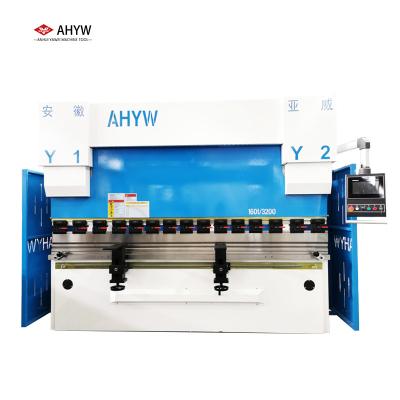 China Sheet Bending Anhui Yawei CNC Press Brake, Hydraulic CNC Plate Bending Machine, Metal Sheet Bender YWB-63T2500, 100T3200, 160T4000, 500T6000 for sale